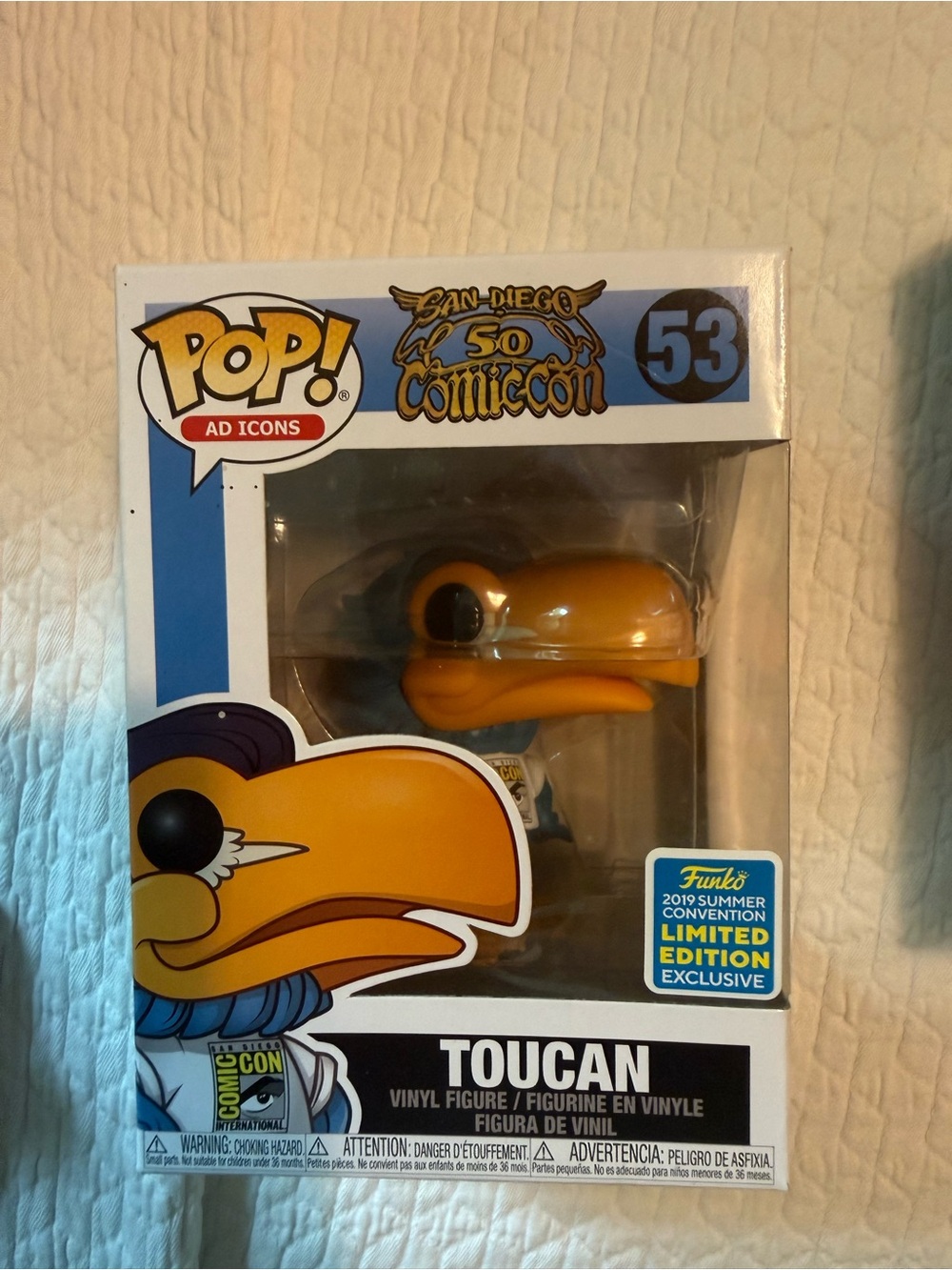 Funko Toucan Vinyl Figure - Yellow and Blue